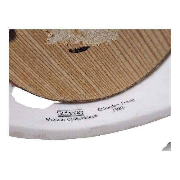 Vintage Schmid Gordon Fraser Cat Music Box Christmas Holiday Working 1985 - Picture 5 of 12